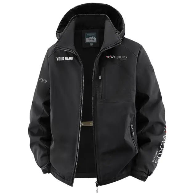Vexus Exclusive Logo Performance Fleece Windbreaker Jacket Detachable Hood TTFSV202C0819VBZ - Vexus Jacket