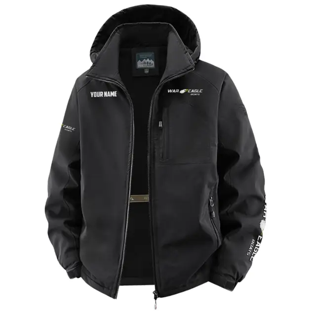War Eagle Exclusive Logo Performance Fleece Windbreaker Jacket Detachable Hood TTFSV202C0819WEZ - War Eagle Jacket
