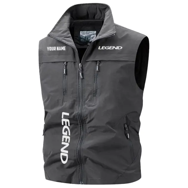 Legend Bass Boat Exclusive Logo Performance Multi-Pocket Sleeveless Vest TTFSV2100819LEBZ - Legend Bass Boat Vest