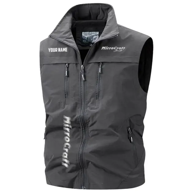 Mirrocraft Exclusive Logo Performance Multi-Pocket Sleeveless Vest TTFSV2100819MCZ - Mirrocraft Vest