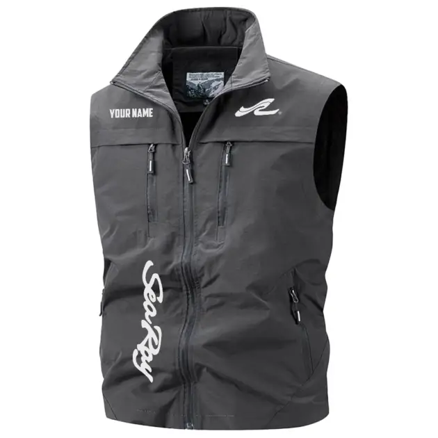 Sea Ray Exclusive Logo Performance Multi-Pocket Sleeveless Vest TTFSV2100819SYZ - Sea Ray Vest