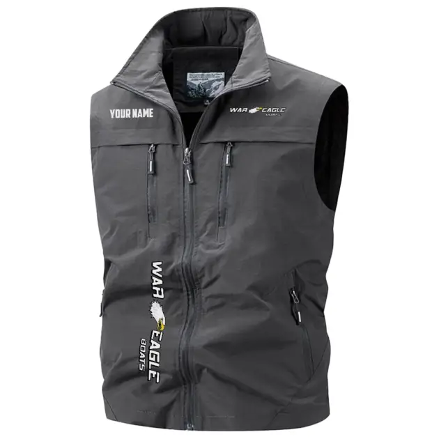 War Eagle Exclusive Logo Performance Multi-Pocket Sleeveless Vest TTFSV2100819WEZ - War Eagle Vest