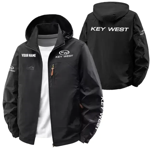 Key West Exclusive Logo Performance Softshell Waterproof Outdoor Jacket Detachable Hood TTFSWOJA0819KWZ - Key West Jacket