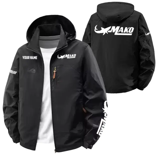 Mako Exclusive Logo Performance Softshell Waterproof Outdoor Jacket Detachable Hood TTFSWOJA0819MAZ - Mako Jacket