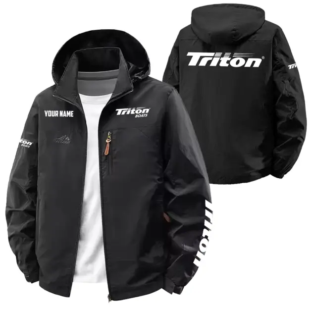 Triton Exclusive Logo Performance Softshell Waterproof Outdoor Jacket Detachable Hood TTFSWOJA0819TBZ - Triton Jacket