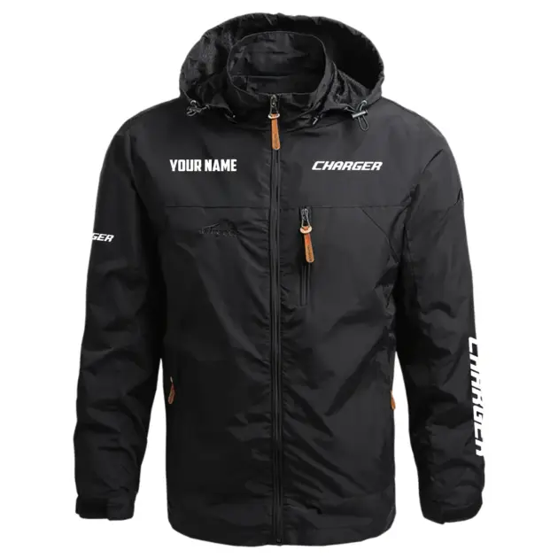 Charger Exclusive Logo Performance Waterproof Outdoor Jacket Detachable Hood TTFSWOJCN2510CGZ - Charger Jacket