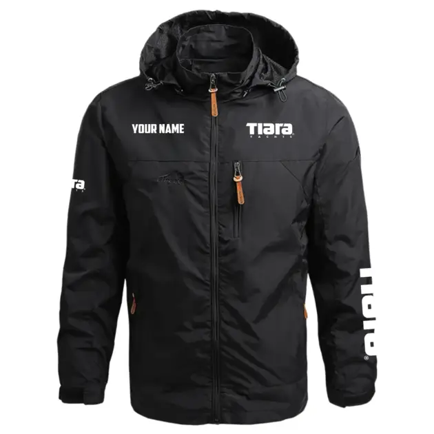 Tiara Yachts Exclusive Logo Performance Waterproof Outdoor Jacket Detachable Hood TTFSWOJCN2510TYZ - Tiara Yachts Jacket