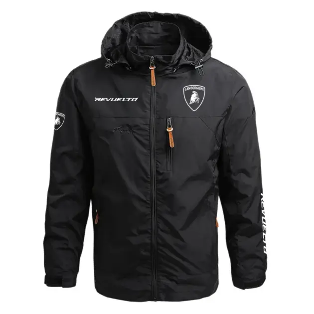Lamborghini Revuelto Performance Waterproof Outdoor Jacket Detachable Hood Windbreaker HTWOJLBGREV – Lamborghini Jacket