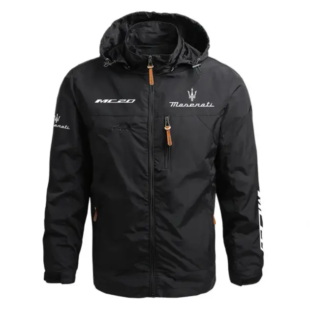 Maserati MC20 Performance Waterproof Outdoor Jacket Detachable Hood Windbreaker HTWOJMSRM20 – Maserati Jacket