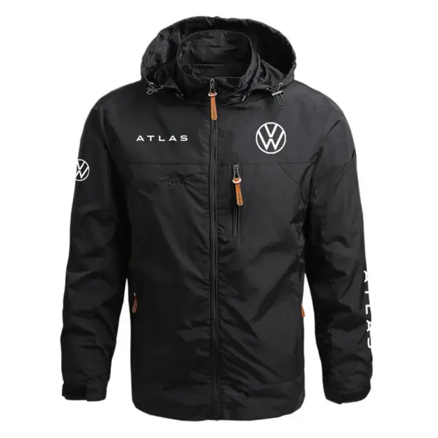 Volkswagen Atlas Performance Waterproof Outdoor Jacket Detachable Hood Windbreaker HTWOJVWATL – Volkswagen Jacket