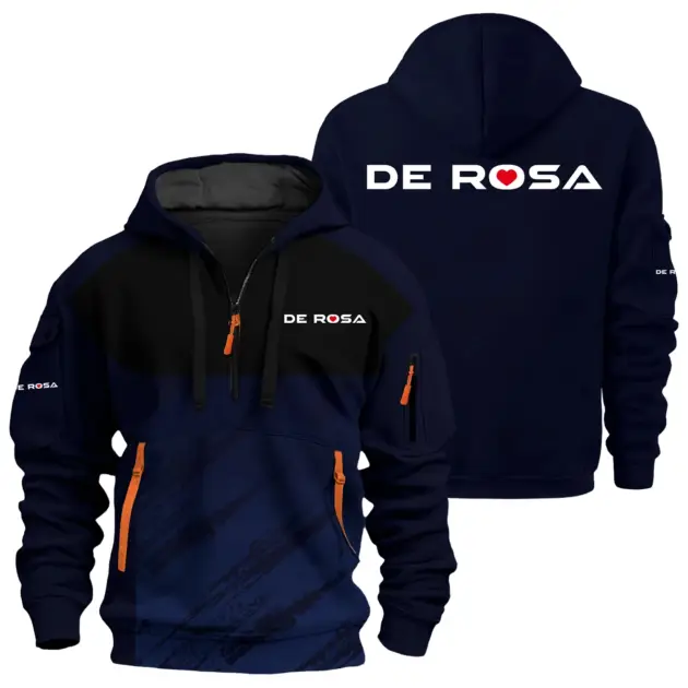 De Rosa Exclusive Logo Performance Half Zipper Hoodie OSMTBHHZ3D121104DRZ - De Rosa Hoodie