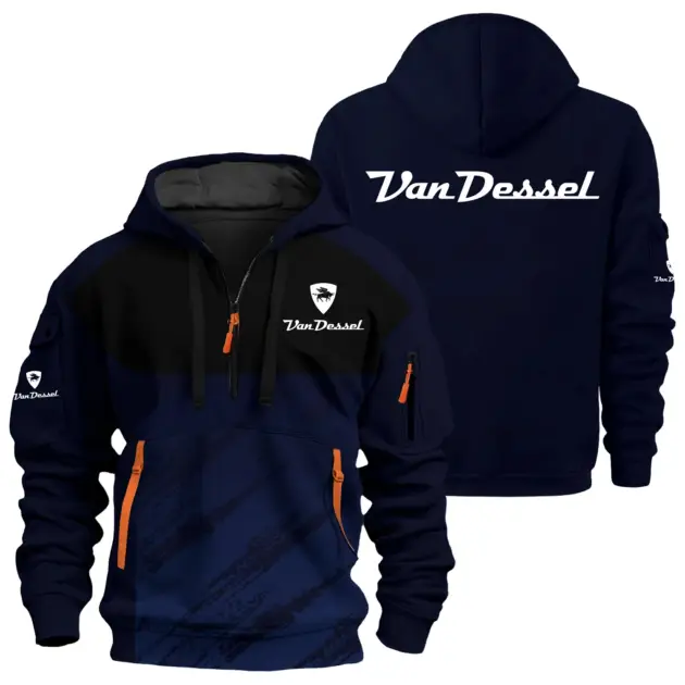 Van Dessel Exclusive Logo Performance Half Zipper Hoodie OSMTBHHZ3D121104VDZ - Van Dessel Hoodie