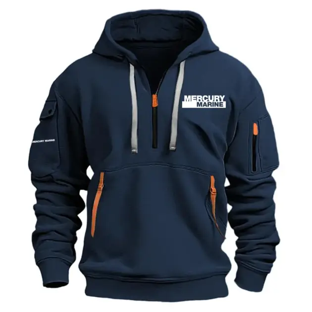 Mercury Marine Exclusive Logo Performance Half Zipper Hoodie OUEPHHZ3012MMZ - Mercury Marine Hoodie
