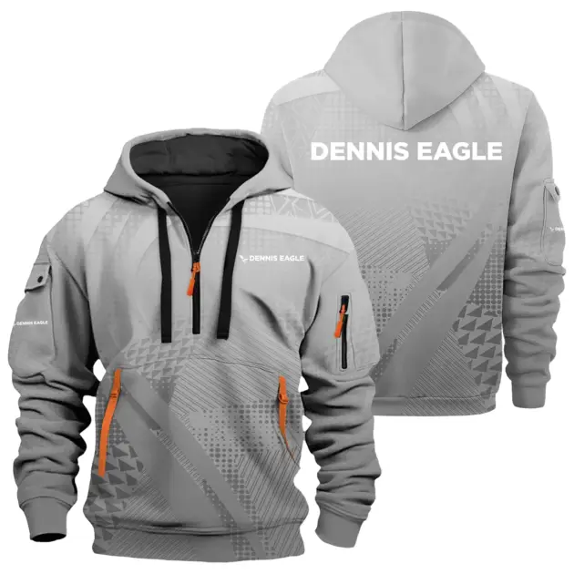 Dennis Eagle Exclusive Logo Performance Half Zipper Hoodie OUFAHHZ3D081907DGZ - Dennis Eagle Hoodie