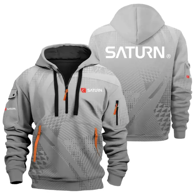 Saturn Exclusive Logo Performance Half Zipper Hoodie OUFAHHZ3D081907SRZ - Saturn Hoodie